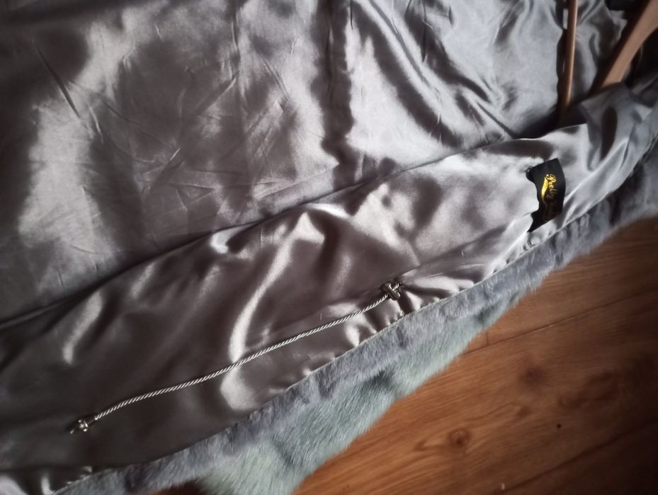 Шуба из голубой норки