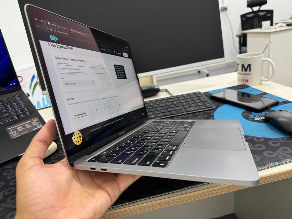 MacBook Pro M1, 16 / 512 GB, 81% yomkost, 13.3 inch.