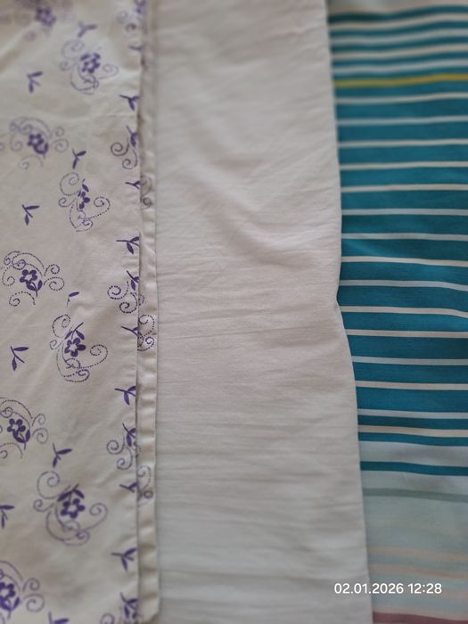 Белье постельное бу 150*200 см:пододеяльник, простыня,наволочка