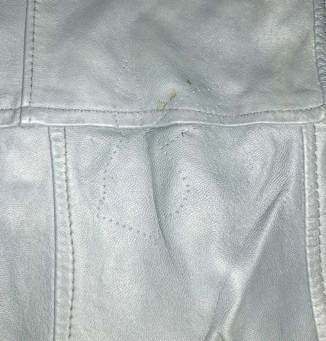 Дамска кожена блуза без ръкави