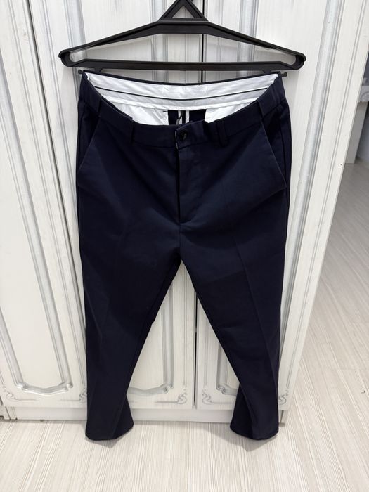 Брюки широкие Черный, Синие