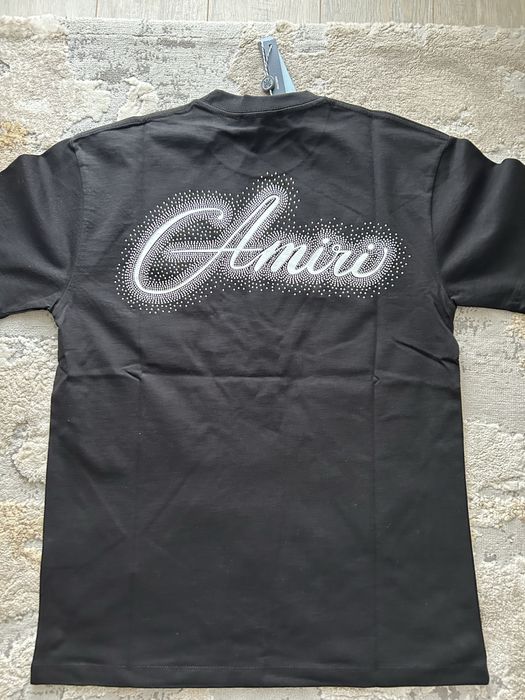 Tricou negru design cristale premium | nou cu etichetă | mărime M | livrare rapidă