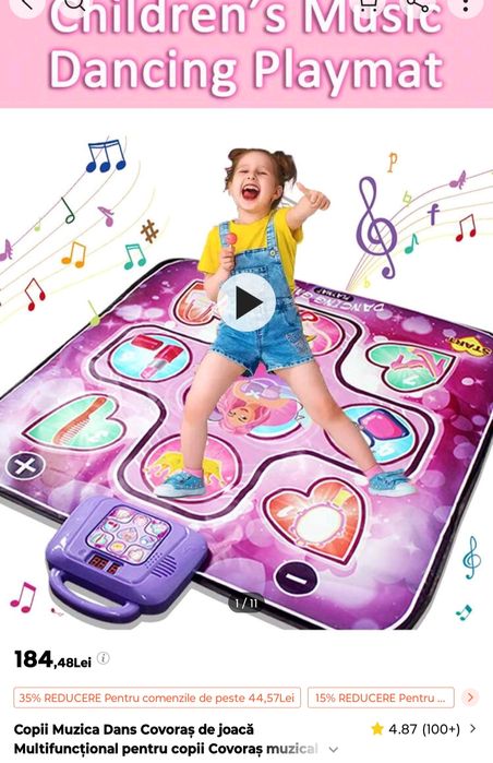 Covor muzical animat