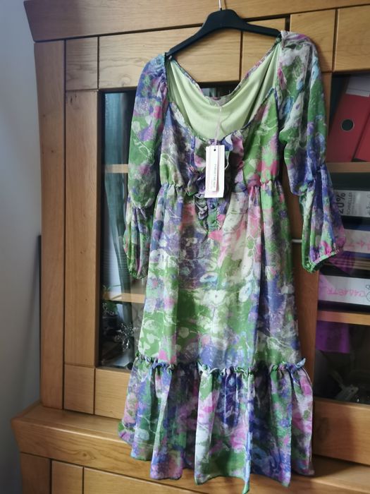 Rochie vernil cu imprimeu