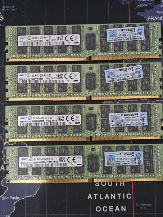 Kit 256GB RAM DDR4 ECC Registered Samsung (8 x 32GB) 2133MHz