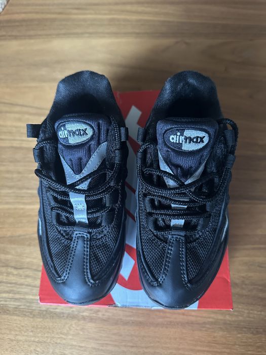 NIKE Air max 95 детски маратонки черно/ металик