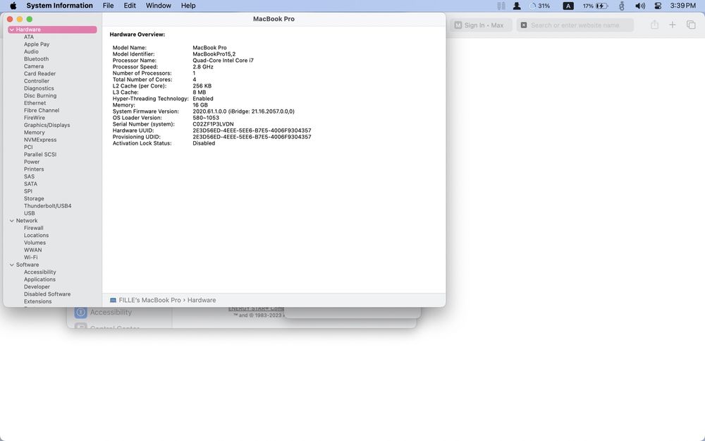 Лаптоп Apple MacBook Pro 2019, 13.3”