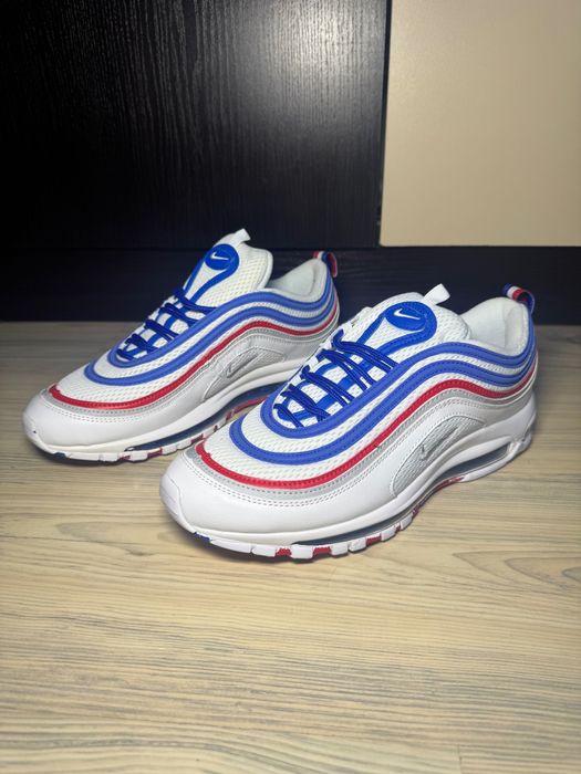 ЧИСТО НОВИ! Nike Air Max 97 GS White Red Blue