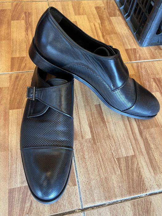 СРОЧНО! Черные туфли из натуральной кожи (44 размер)