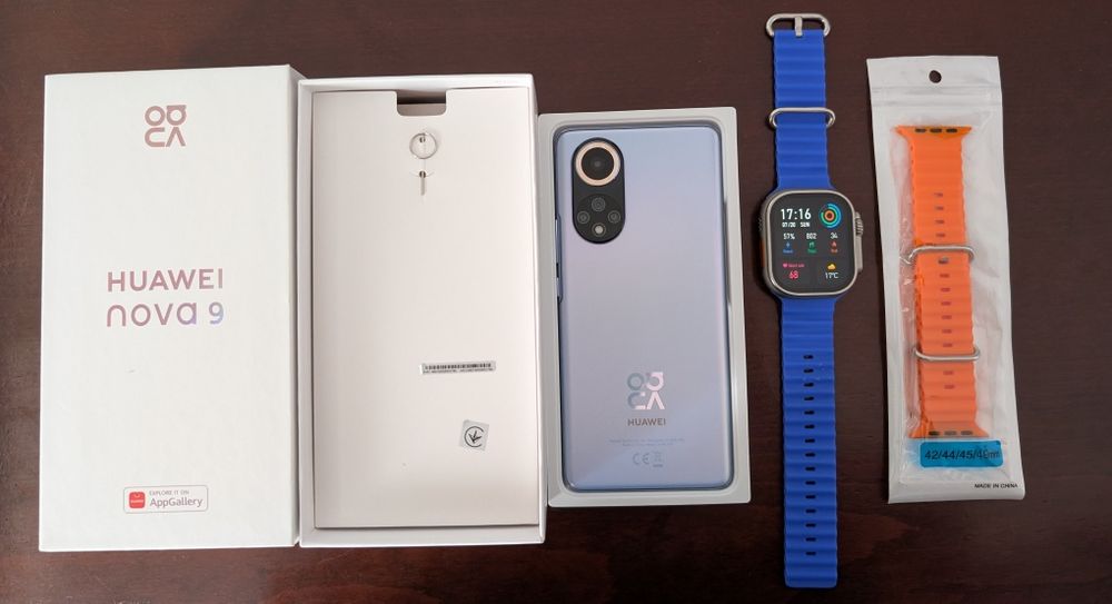 Telefon Huawei Nova 9 Dual  sim + smartwatch Apple