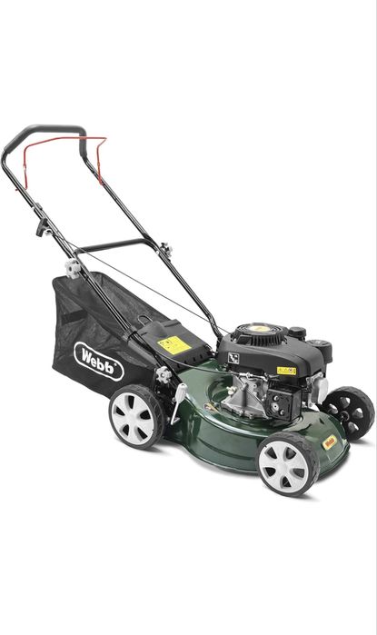 Mașină de tuns iarba pe benzină Webb WER410HP (41 cm / 16"), cu împingere manuală și cuțit rotativ