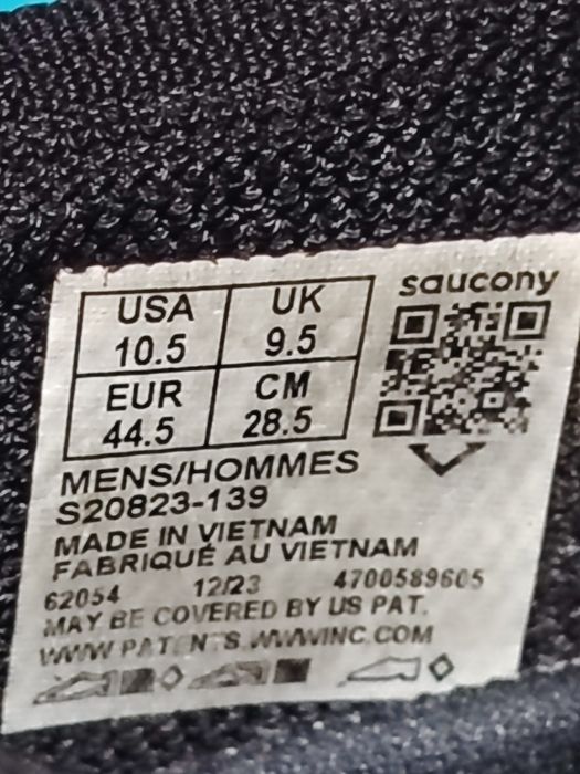 Saucony KINVARA 14 adidași alergare mărimea 44,5, interior 28,5 cm.