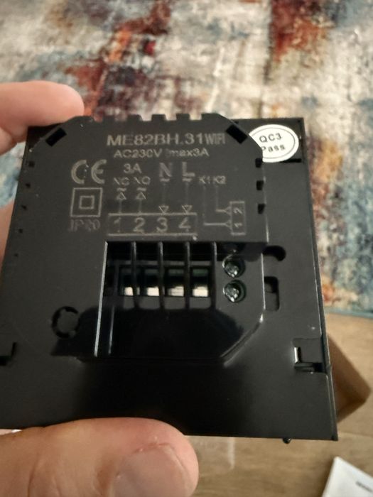 Vand Termostat Smart WiFi Tuya, LCD Touch, Negru