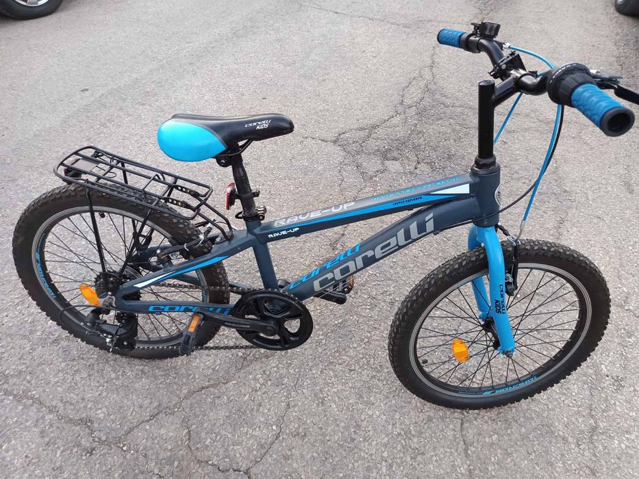 Велосипед Corelli Rave Up 20", За деца, 7 скорости, Син