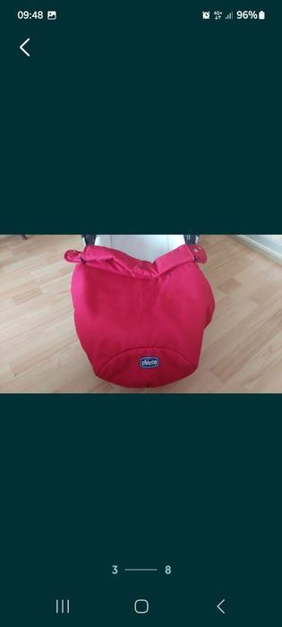 Landou Chicco căruț bebe roșu