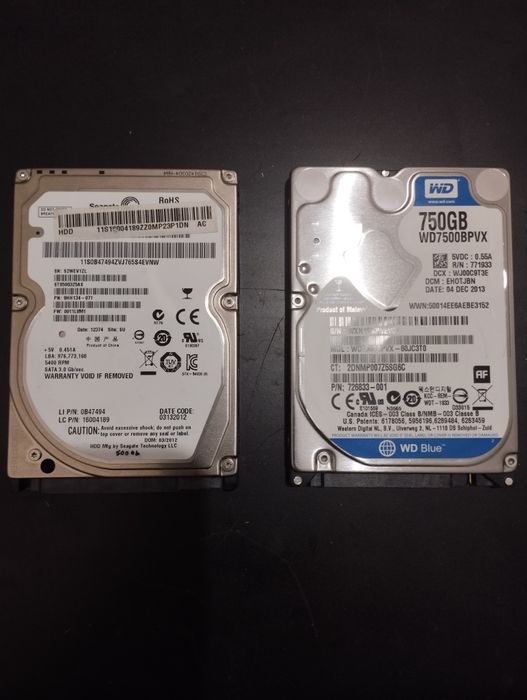 HDD lar sotiladi noutbuklar uchun