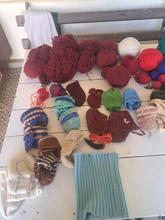 Пряжа в большом количестве