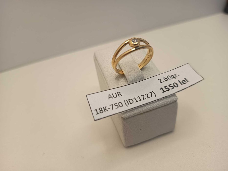 Inel aur 18 Karate cu diamant (2.60 grame) ID11227