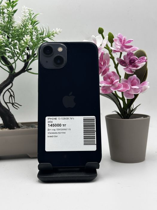 iphone 13 128gb/76% box  айфон 13 128гб/76% каробка