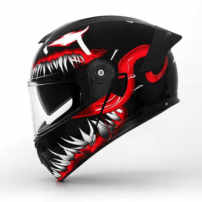 Casca Moto/Scuter Flip-Up, Viziera Dubla, Modulabila, Monster