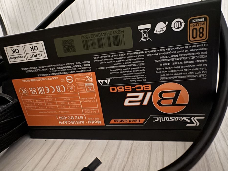 Sursa Seasonic B12 BC-650, 80+ Bronze, 650W
