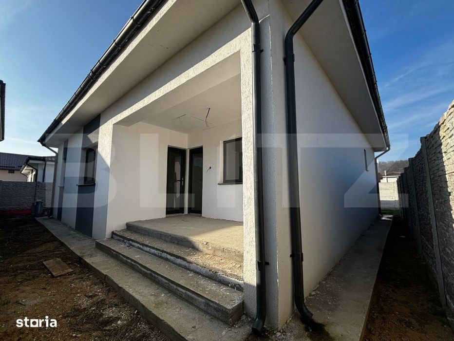 Casa parter 121 mp, 2 dormitoare, 331 mp teren, Leamna de Jos