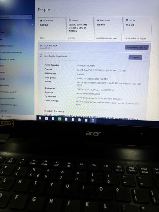 Laptop Acer aspire