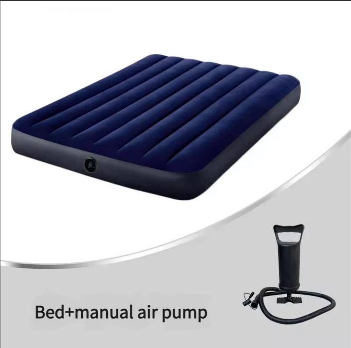 Надувной матрас с насосом и подушками 2-спальный

• Просторный надувно