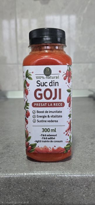 Suc din GOJI  presat la rece. 300ml