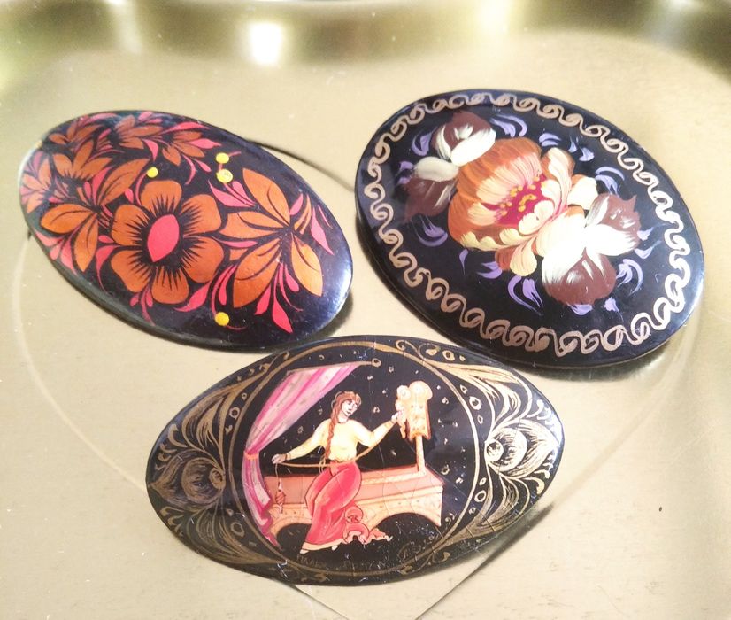 Винтажные броши времён СССР