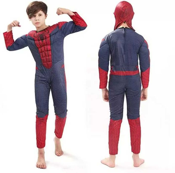 Костюм Спайдърмен, Маска, Изтрелваща Ръкавица с вендузи,пулове,паяжина