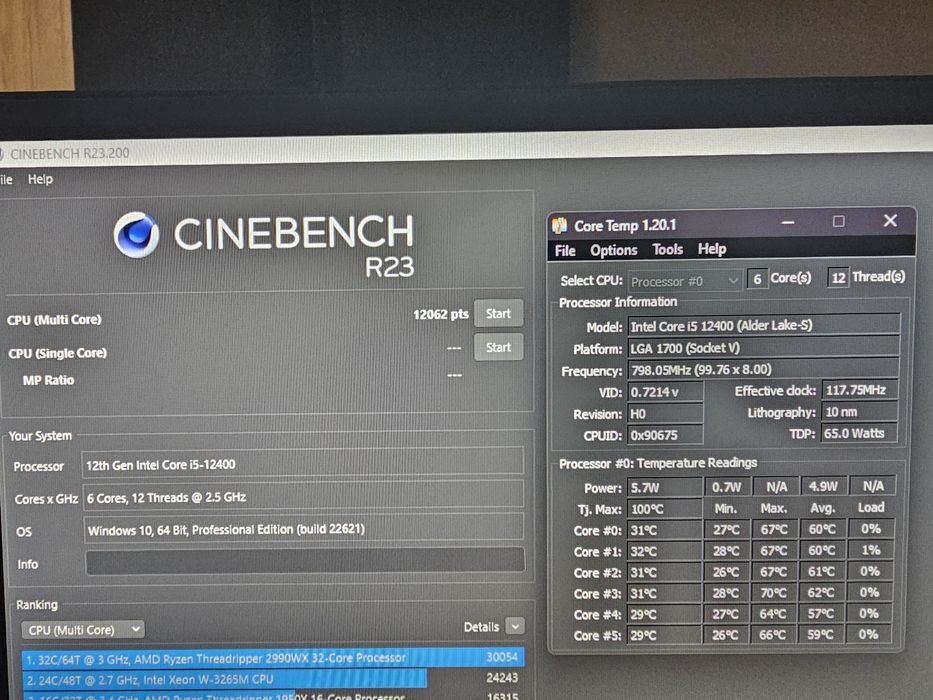 Calculator PC , i5 12400 , RTX 3050 , DDR5  , Ssd m2 nvme