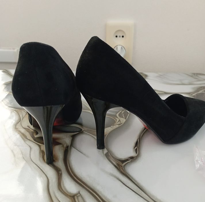 Туфли бархатные женские