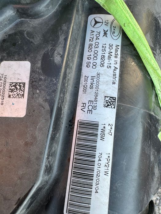 Ляв фар за Mercedes SLK W172