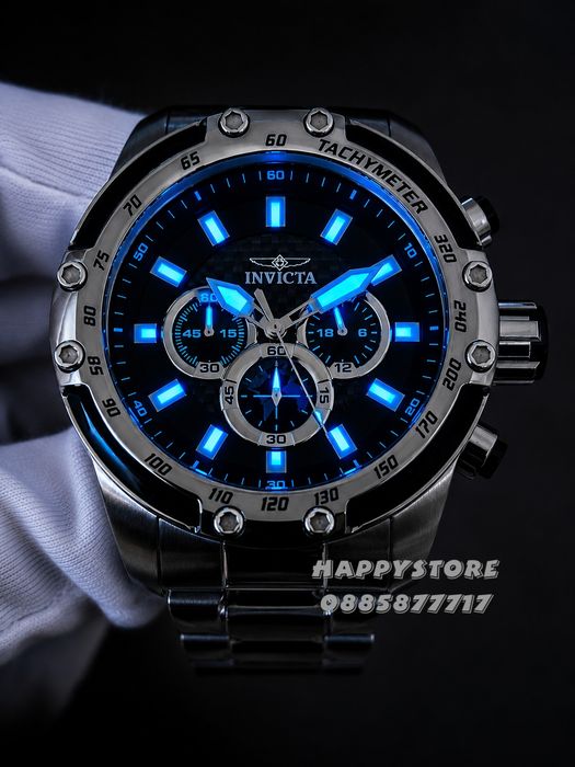 INVICTA Speedway Silver Steel 50 mm, Инвикта нов мъжки часовник