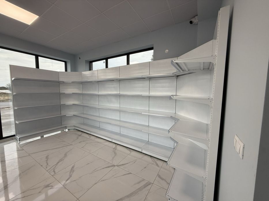 Крайстенни стелажи с ъгъл (ъглов стелаж), метални стелажи, оборудване