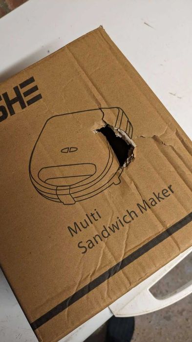 YASHE Тостер за сандвичи 3-в-1, гофретник Panini Presses Set, 750 W