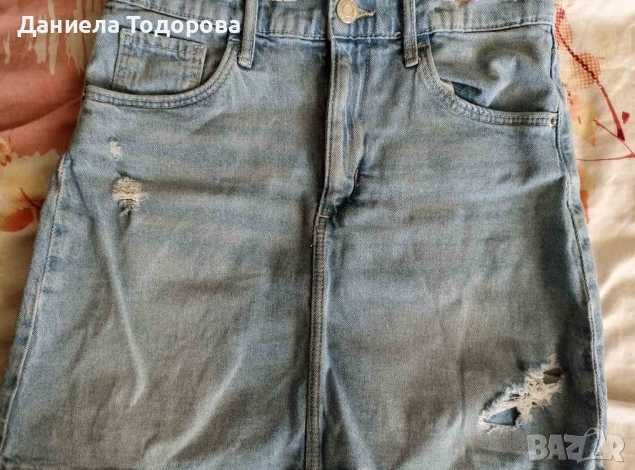 Дънково яке и пола на Н&М