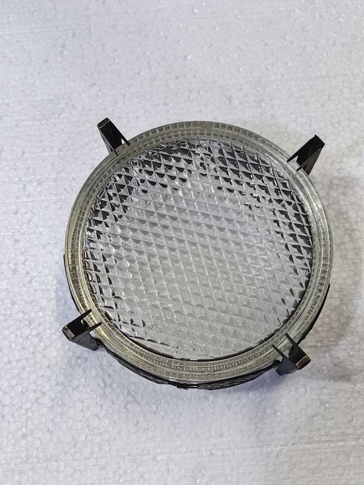 Винтидж купа за бонбони изработена от кристал и мелхиор