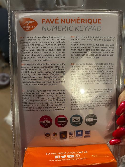 Tastatura numerica USB Mobility Lab – Noua
