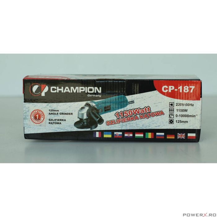 Flex polizor unghiular, 125mm, 1150W, Champion