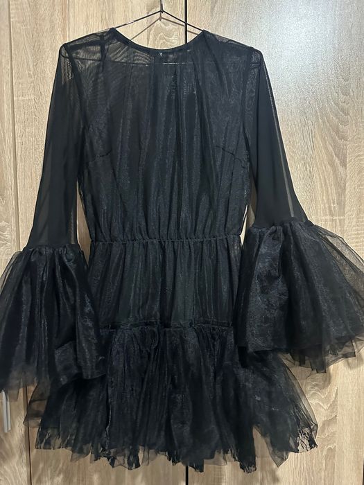 Черна тюлена рокля REPLICA – размер S/M