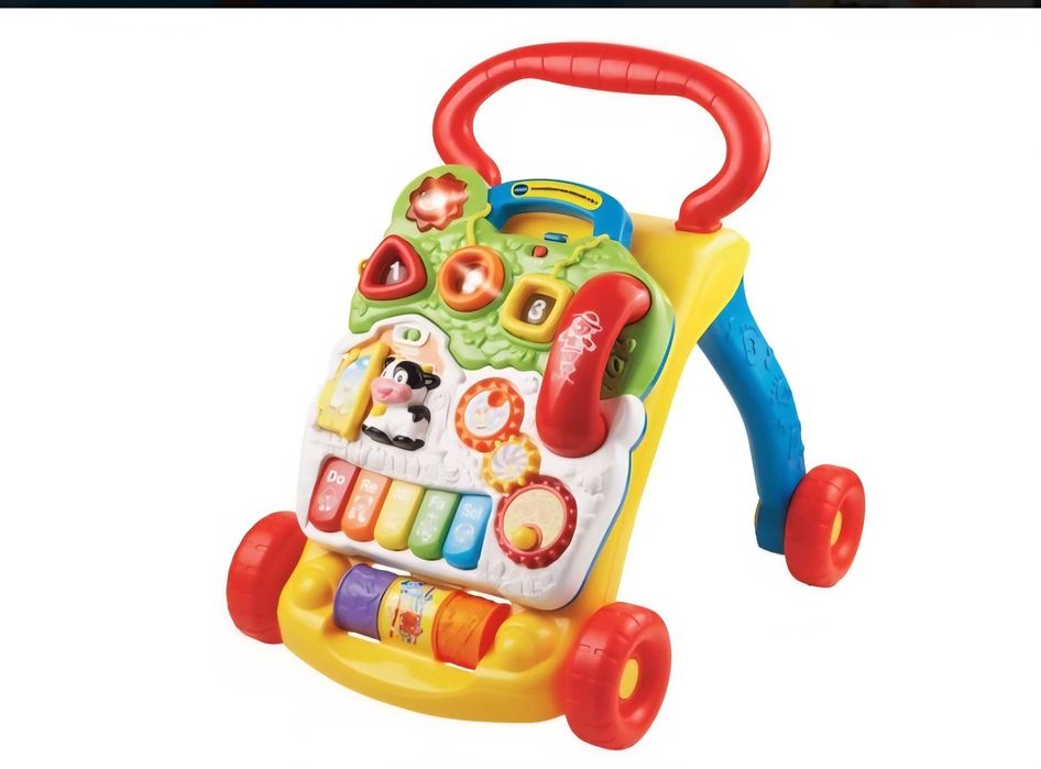Premergător VTech Interactiv 2 în 1, Multicolor,6-30 Luni,Limba Romana