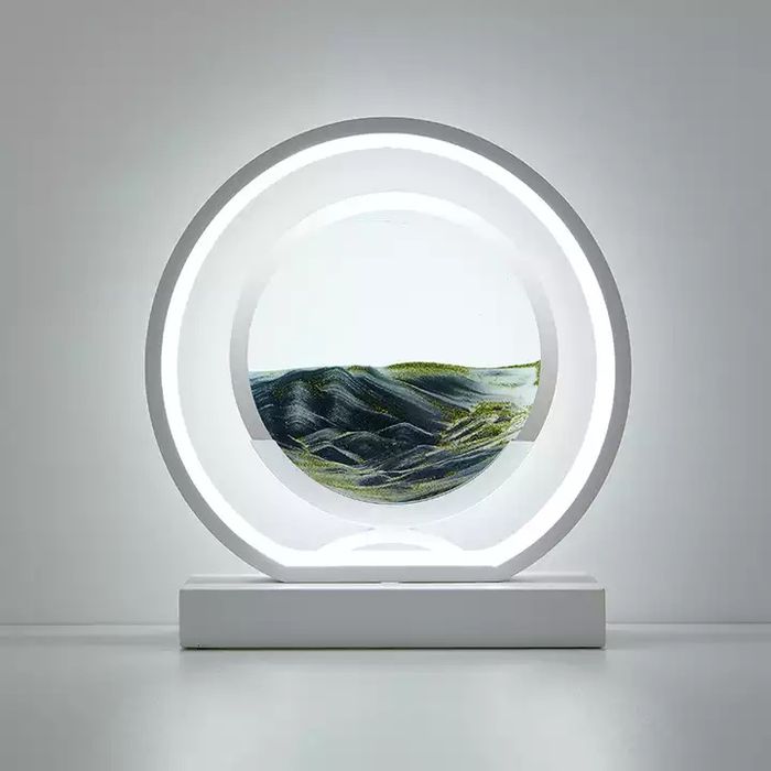 3D песочные часы светильник с текучим песком, движущийся