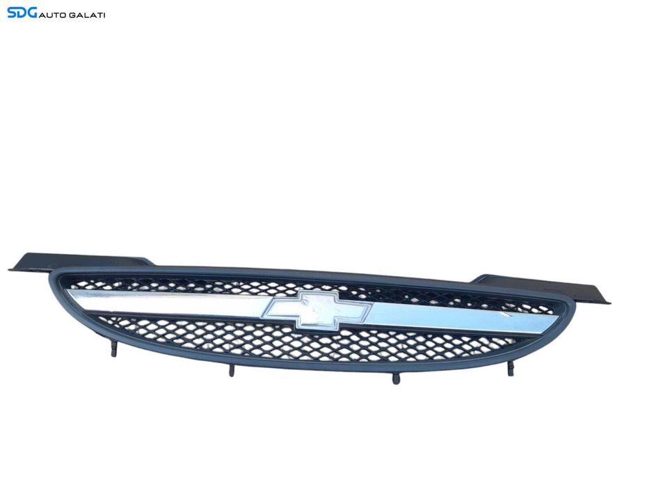 Grila Centrala cu Emblema Sigla de pe Bara Spoiler Fata Chevrolet Aveo 2003 - 2008 Cod 96492235 [N1112]