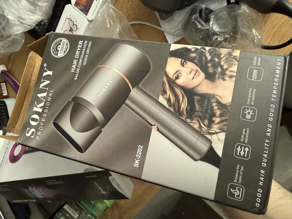 Новый фен Sokany с насадками