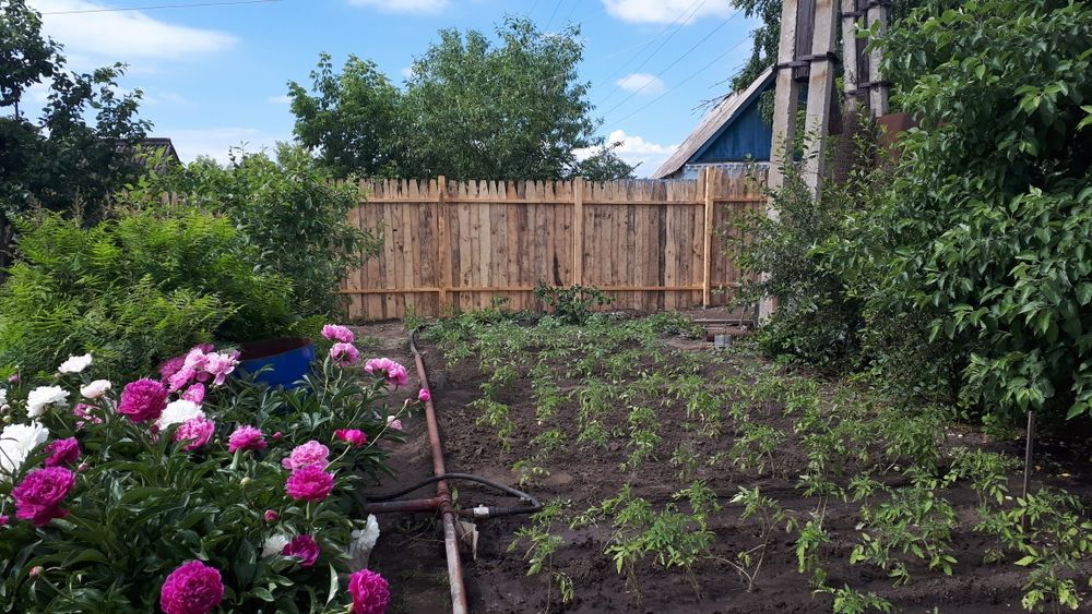 Забор из горбыля