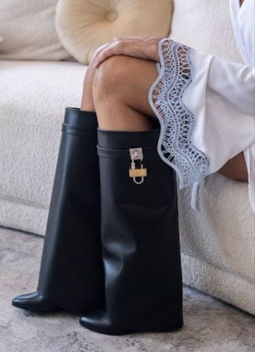 Ботуши естествена кожа Givenchy Vic matie balenciaga