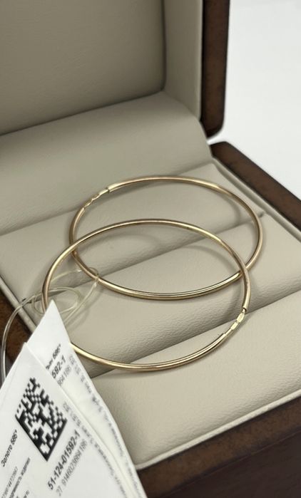 Новые Золотые серьги Конго