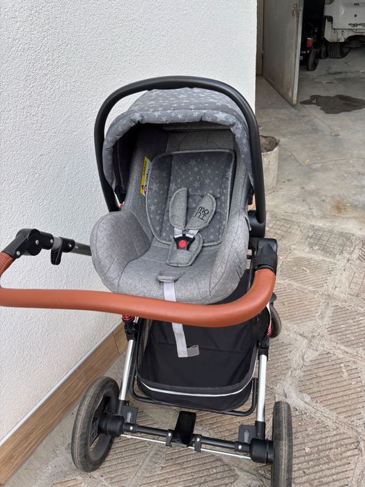 Комбинирана бебешка количка 3в1 Moni gala premium, stars